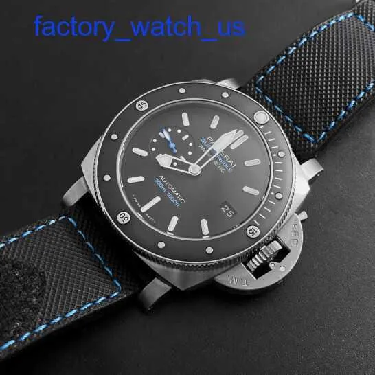 Słynny zegarek na nadgarstek Panerai Swateble Swiss Men's Watch mechaniczny luksusowy zegarek twardy facet sportowy zegarek PAM01389 Black Disc 47 mm średnica