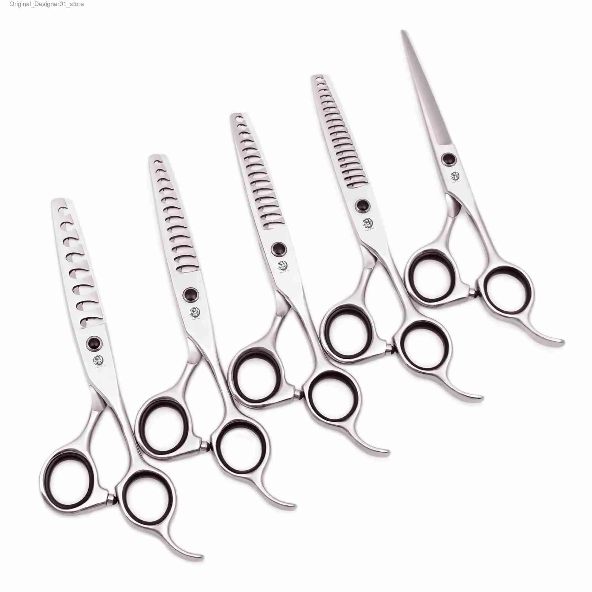 Hair Scissors Professional hair clippers 6-inch JP 440C Purple Dragon Hair Slimming Clips 8/12/14/18 Teeth Slimming Rate 35% -50% Z2004 Q240426