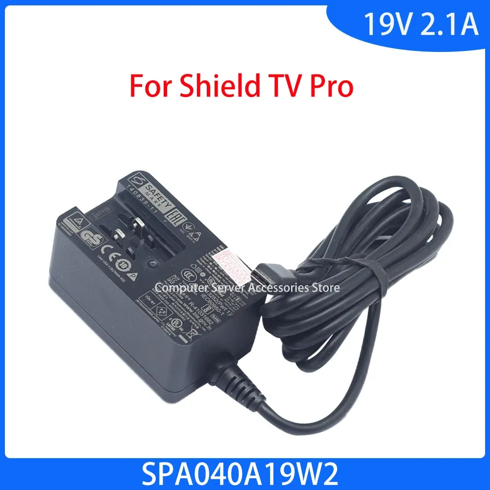 Adapters Not Brand New for Shield TV Pro Media Server AC Adapter Power Supply SPA040A19W2 19V 2.1A No Plug Adapters Charger Original