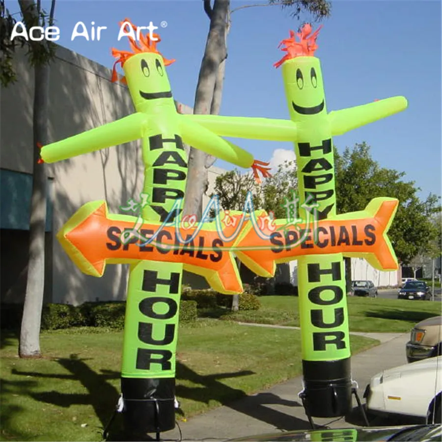 Vente en gros de la vente entièrement danseuse de ciel gonflable Danseurs publicitaires avec des logos pour le parc et la publicité Oilstore