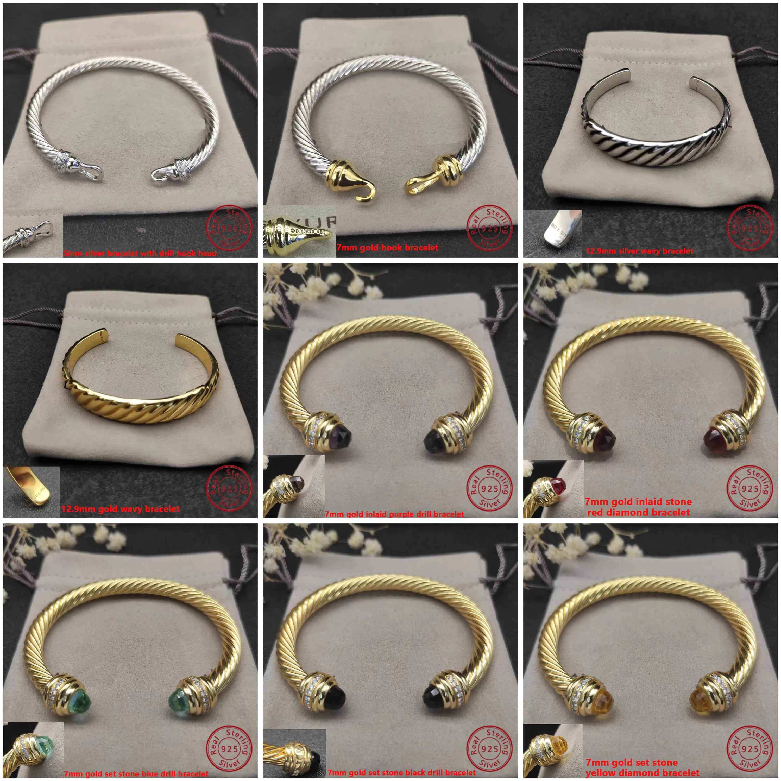 Bracciale d'argento Dys925: luccicante e sofisticato