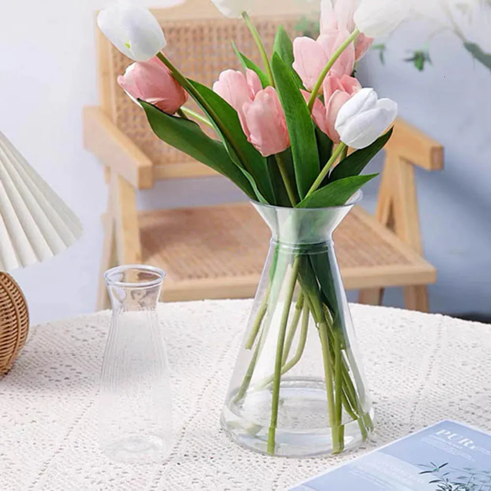 Contenedor De Arreglo Floral De Jarrón De Plástico Transparente Nórdico En  Jarrones De Plantas Hidropónicas De La Sala De Estar Del Hogar Decoración  Del Escritorio 241120 De 9,58 € | DHgate, image size:1000x1000