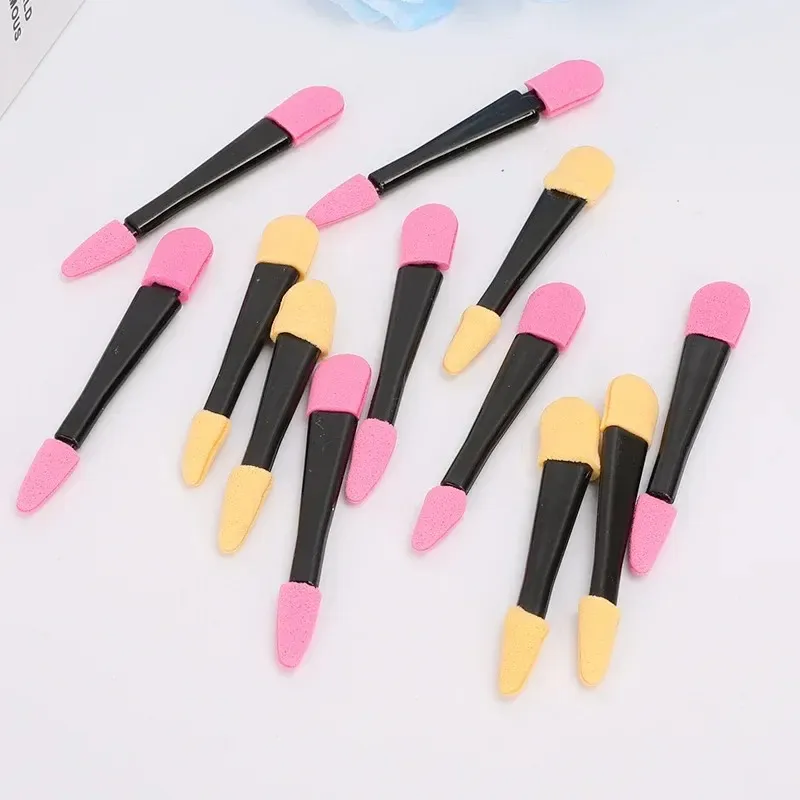 12pcs Portable Eye Shadow Brushes Powder Brush Double Ended Eyeshadow Applicator Pro Sponge Eye Shadow Make Up Supplies