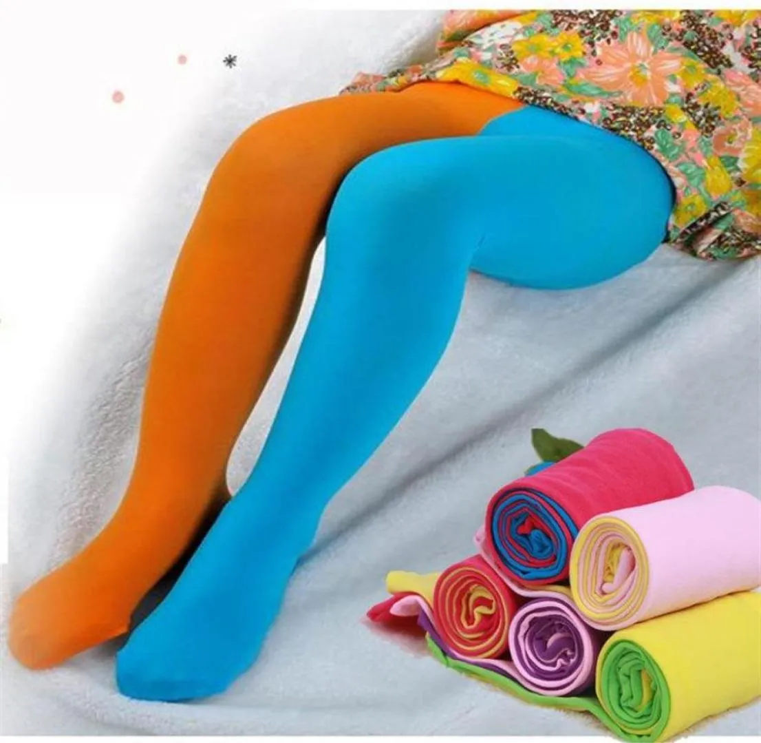 Meias Candy Color Mixed calças meia -calça de meia -calça meninas Girls a veludo meias