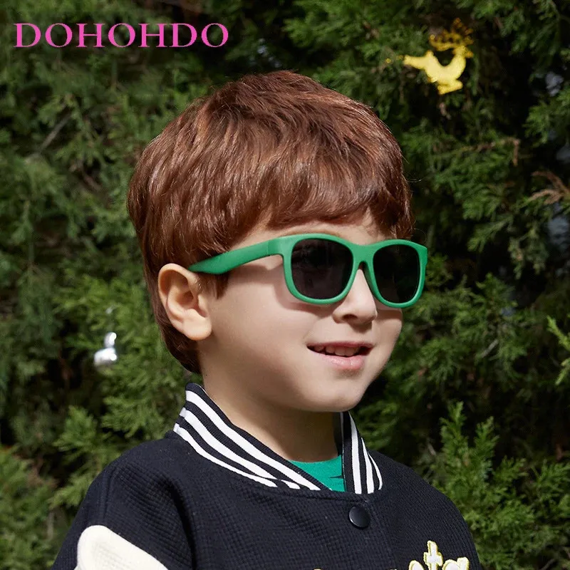 Crianças TR90 Óculos de sol polarizados 1 2 3 anos meninos copos de segurança meninas