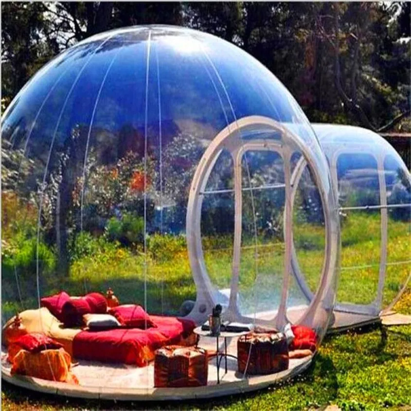 Tente de bulle gonflable soufflant pour bulle de 3m dia pour la promotion de tente igloo transparente humaine 226h