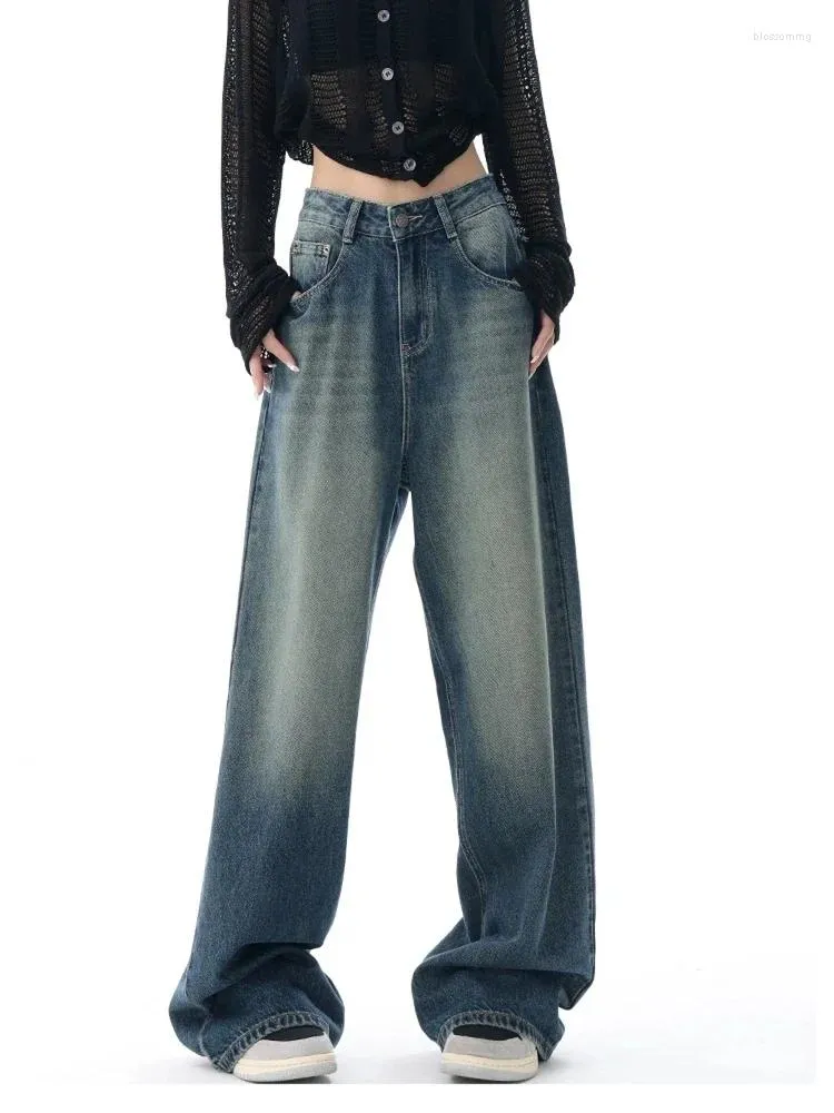 Женские джинсы нейтральный стиль широко лег
