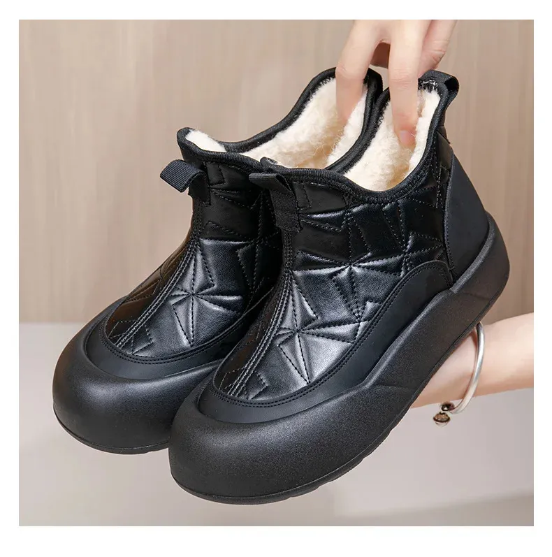 Winter platform snowboots dames warm gevoerd waterdichte schoenen_voghion.com