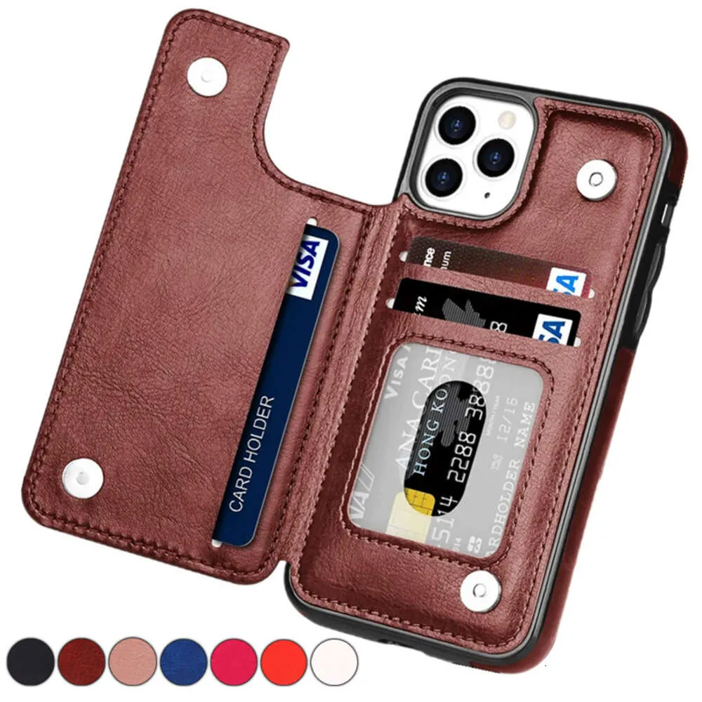 Crazy Horse Pattern Case Wallet для iPhone 15 Pro Max с карманом карты