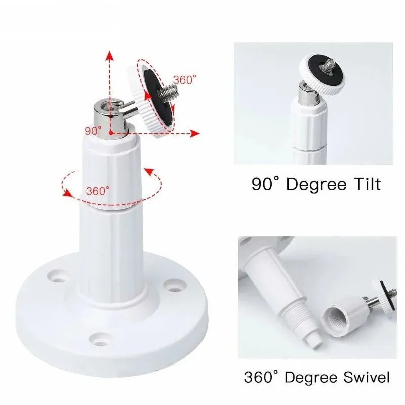 Câmera de câmera de metal de 360 graus Suporte de suporte de teto rotativo para montagem de parede para camera de segurança de vigilância de CCTV