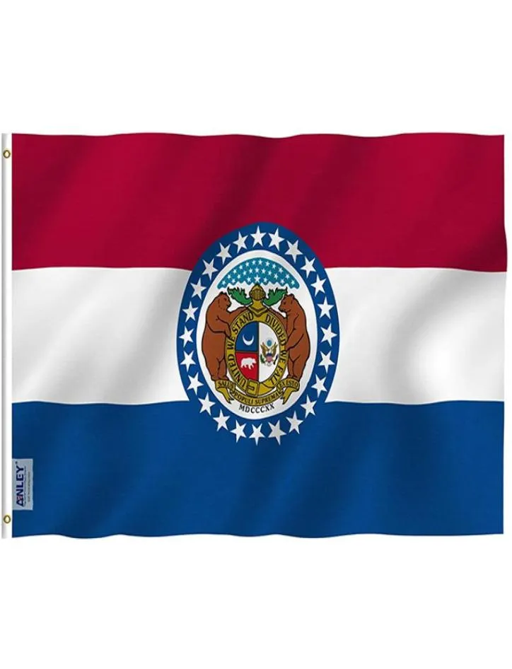 3x5 Missouri State Flag i baner wiszący cały kraj Wszelkie logo projektowe dwustronne drukowanie z 80 Bleed9598509