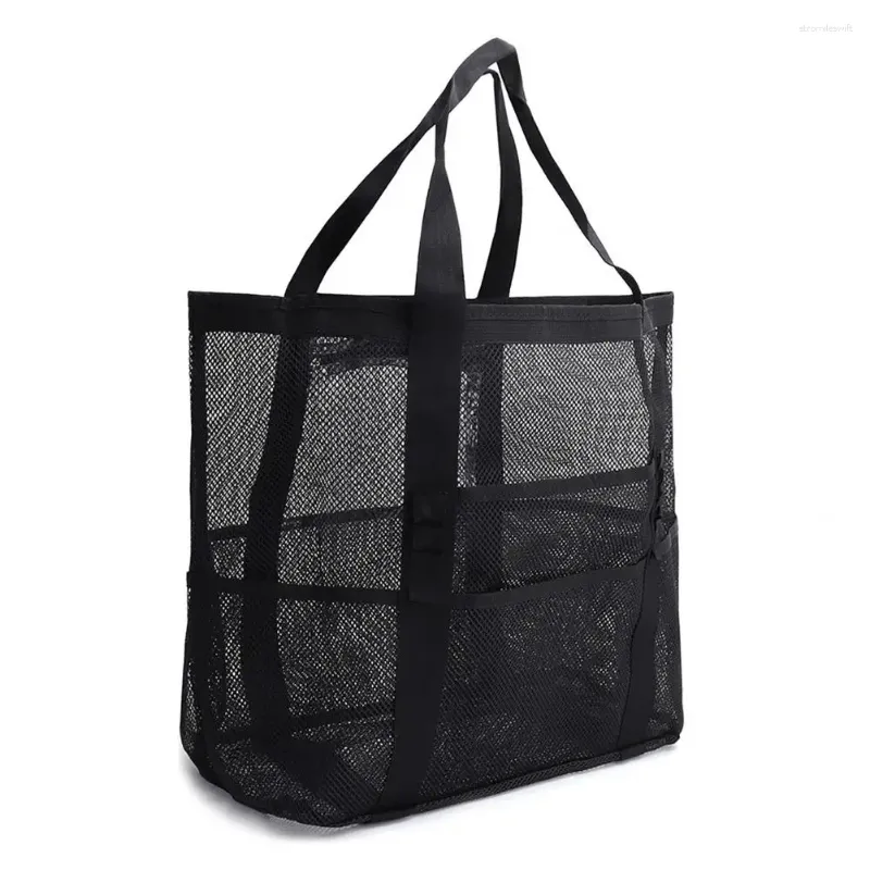 Aufbewahrungstaschen Praktische Lebensmittel Beach Mesh Utility Handtasche Schwimmbad langlebiger Organizer