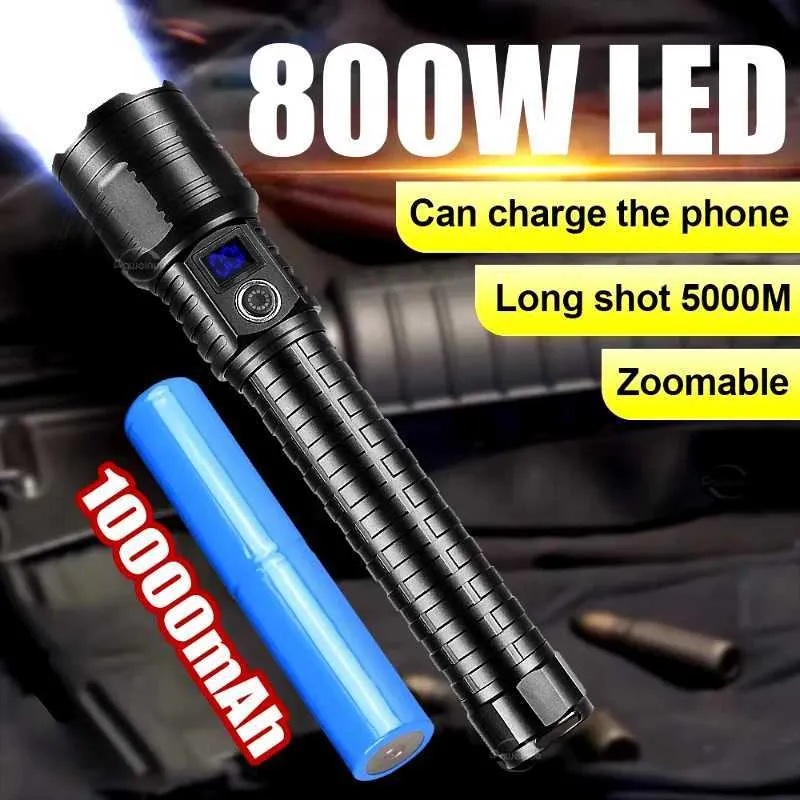 5000lumen t6 led zoom flashlight torch rechargeable with 18650 battery Tactical Ultrafire Cree XM-L T6 2000lm