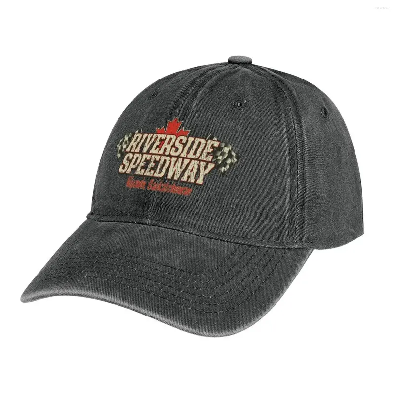 Basker Riverside Speedway Nipawin 1983 Cowboy Hat Custom Military Tactical Cap Dad Cosplay Golf Women's Men's