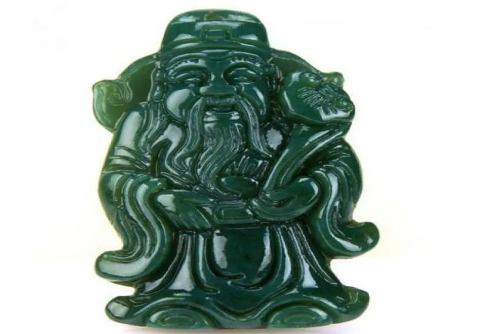 天然のヘティアン・ジェイド・チンギXinjiang富の神ペンダントZhaocai Jinbao Jade God of Wealth Pendant7519706