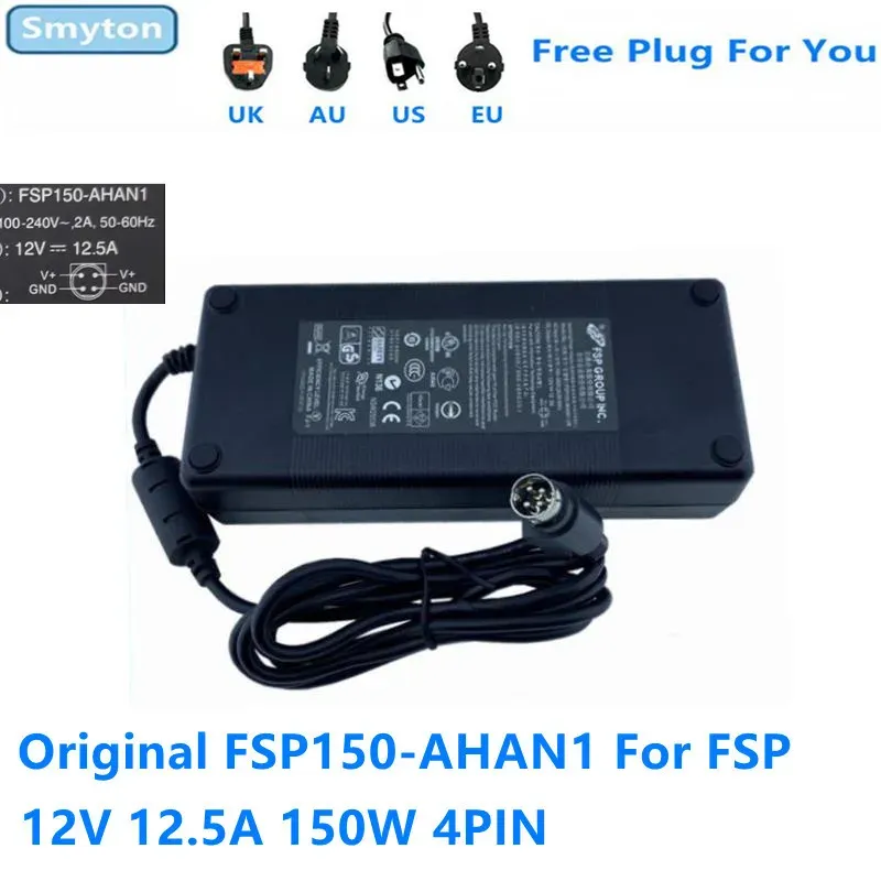 Chargers Original FSP FSP150AHAN1 12V 12.5A 150W FSP150AHAN1VR FSP150AHA ADAPTER CHARGER POUR QNAP TS412 NAS TS410 Alimentation