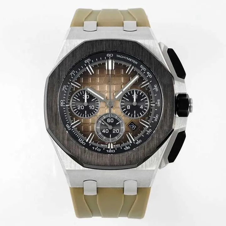 Designer Watch Luxury Automatic Mechanical Watches OEM Luminous Diver Multifunktion 43mm APF ETA 4401 Chronograph Movement Sapphire 26420 Brand Wristwatch