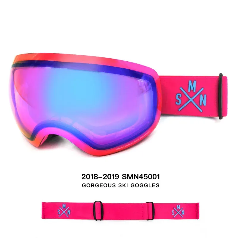 Очеительские зеркальные очки для мужчин и женщин, подлинные двойные антипоговые лыжные очки, ультрафиолетовые, сферические сноуборды, очки