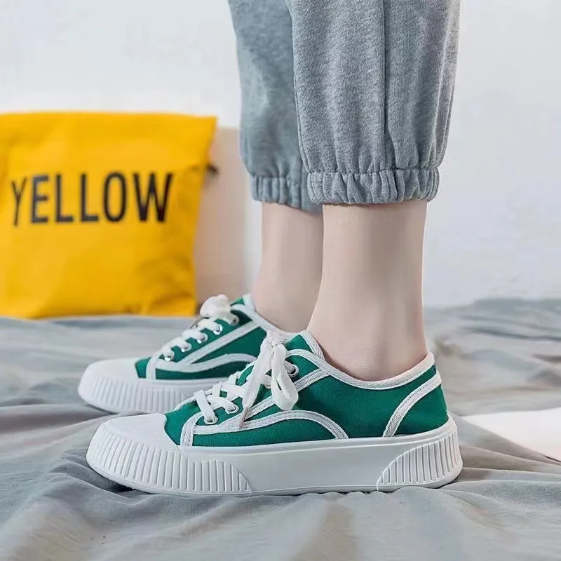 2024 Yeni Gai Yeşil Moda Günlük Yumuşak Alt Akış Hafif Sıradan Ayakkabı Öğrenci için Koşu Ayakkabıları