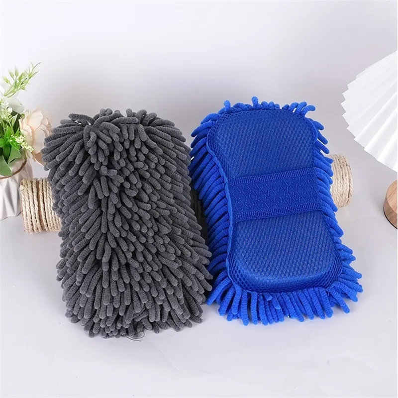 Chenille Wash Car Cleaning Cloths Car-Care Auto Microfiber Sponge Cloth Auto Washer Colorful Clean Wiping Cloths T9I002627