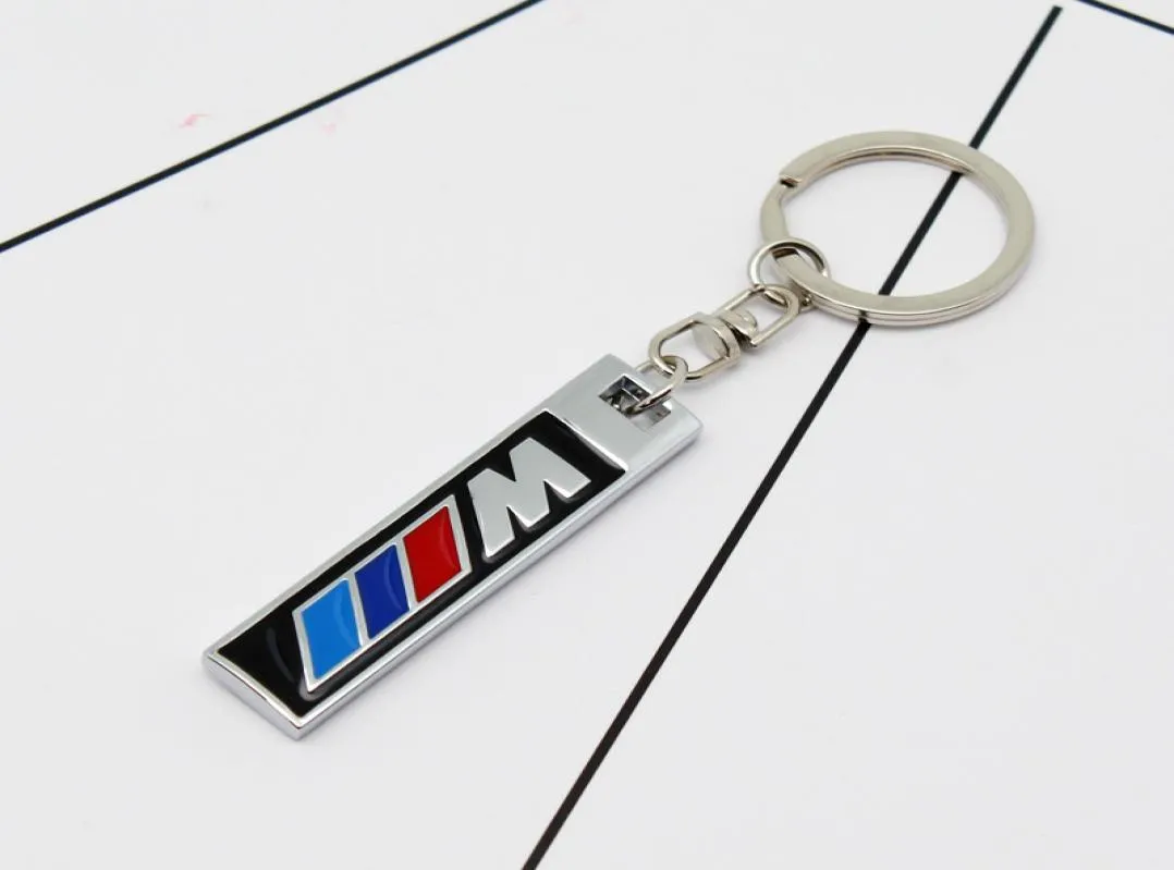 Accessoires de clés de voiture pour trois couleurs m Amg Metal Key Ring en alliage zinc chaîne8789578