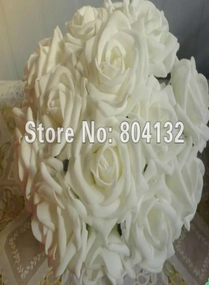 100ppcs DIA 7CM276quot Artificial Flwoers Single STEM ROSE SIMULATIE PE FOOM CAMELLIA ROSES POTEONY BOOLS3928564