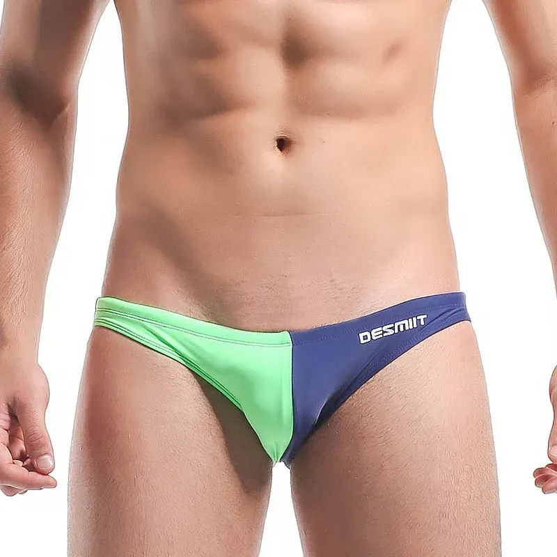 Set Desmiit Swimwear para hombres Resumen de natación sexy bikini troncal de natación para traje de baño masculino mini traje de baño pantalones cortos gay brasileño 2023