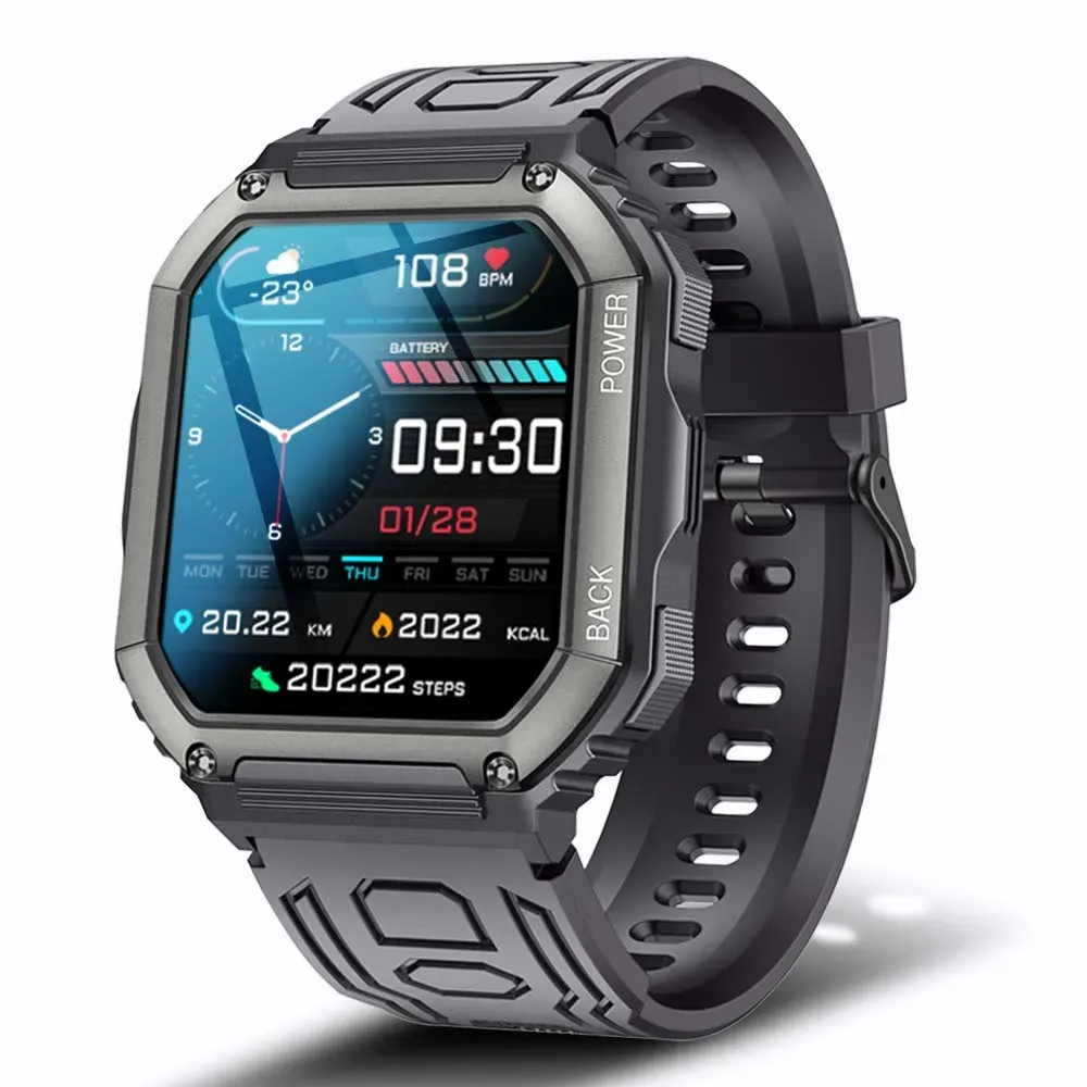 Watches Senbono Smart Watch Men Big Battery Music Play Fiess Tracker Bluetooth Call Call Sport Smartwatch Men na iOS Android
