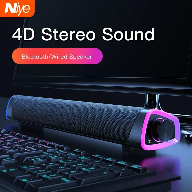 Głośniki 4D głośnik komputerowy stereo subwoofer subwoofer Bluetooth dla MacBook laptop notebook PC PC Player Player Wired Lodspeaker