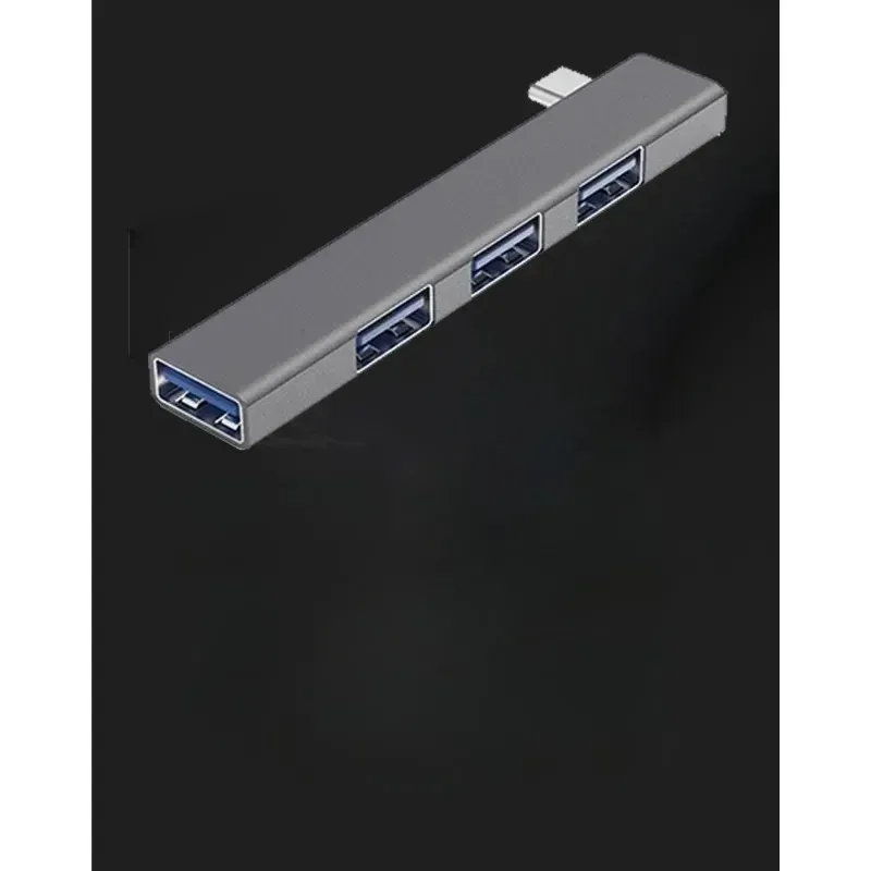 4 w 1 3x2,0 USB Porty 3 Porty Wydłużona wtyczka Slim Portable Typ C/USB PD Splitter PC Computer Laptop Akcesoria