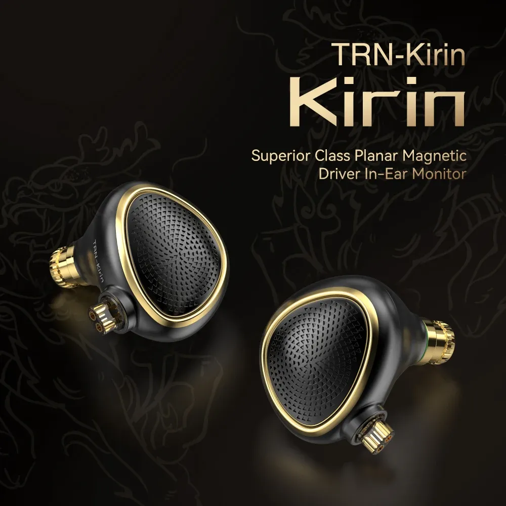 Écouteurs TRN Kirin Nanograde Plantique Plantique Plantique dans le moniteur d'oreille CNC Magnésium Bobine de réglage interchangeable