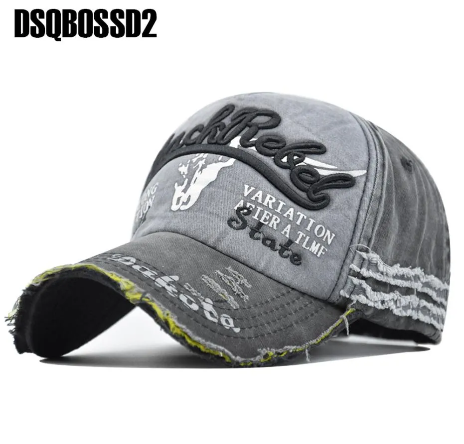 DSQBOSSD2 Brand Men Honkbal Caps Dad Casquette Women Snapback Caps Bone Hats For Men Fashion Vintage Hat Gorras Letter Cotton Cap9436386