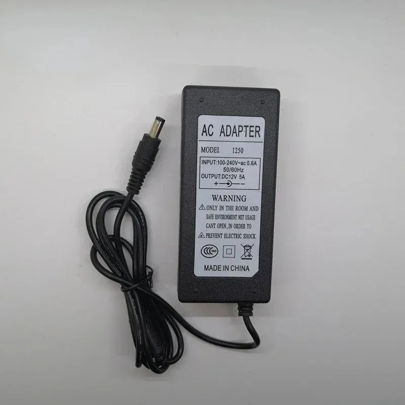 Lowest Price New AC Converter Adapter For DC 12V 5A 60W LED Power Supply Charger for 5050/3528 SMD LED Light or LCD Monitor CCTV