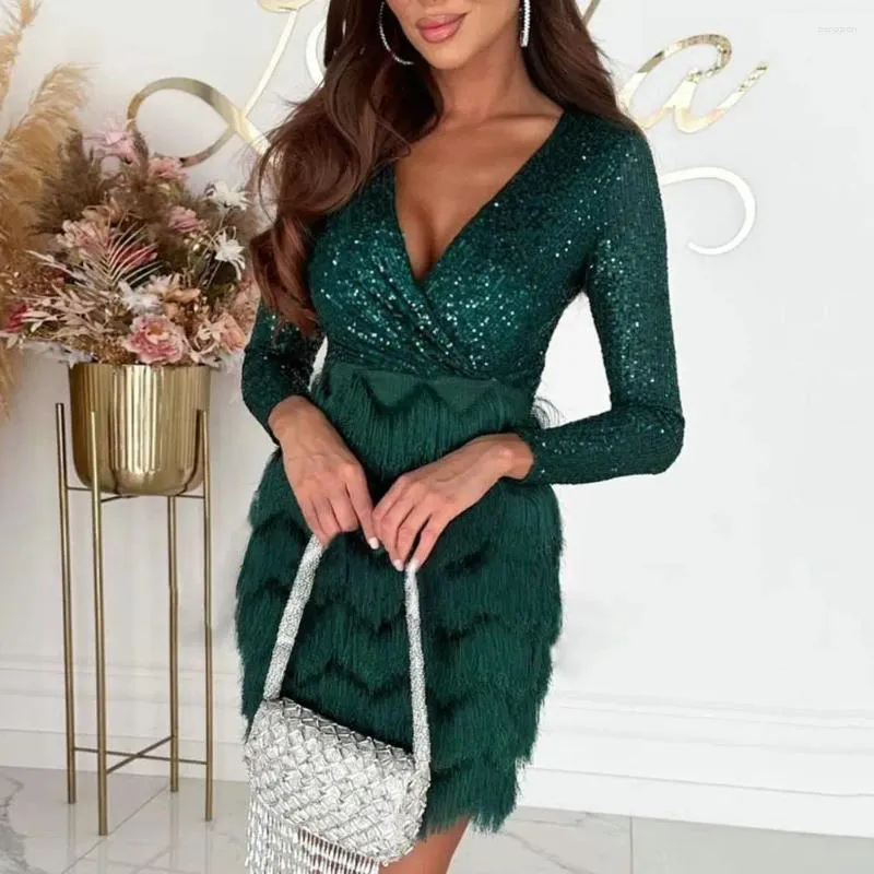 sequin casual dress Women's Mini Dress Sequin Dress Casual Dress Bodycon Plain Dress Casual Sports & Outdoor Street Evening Party Regular Fit Plain Long Sleeve Off Shoulder Black Champagne Fall Winter 2026
