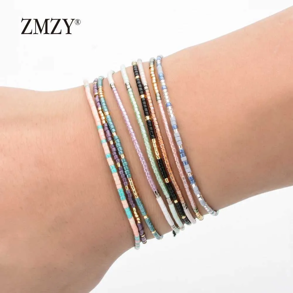 Kralen zmzy boho -stijl miyuki delica zaad kralen armband dames vriendschap kleurrijk charme handgemaakt