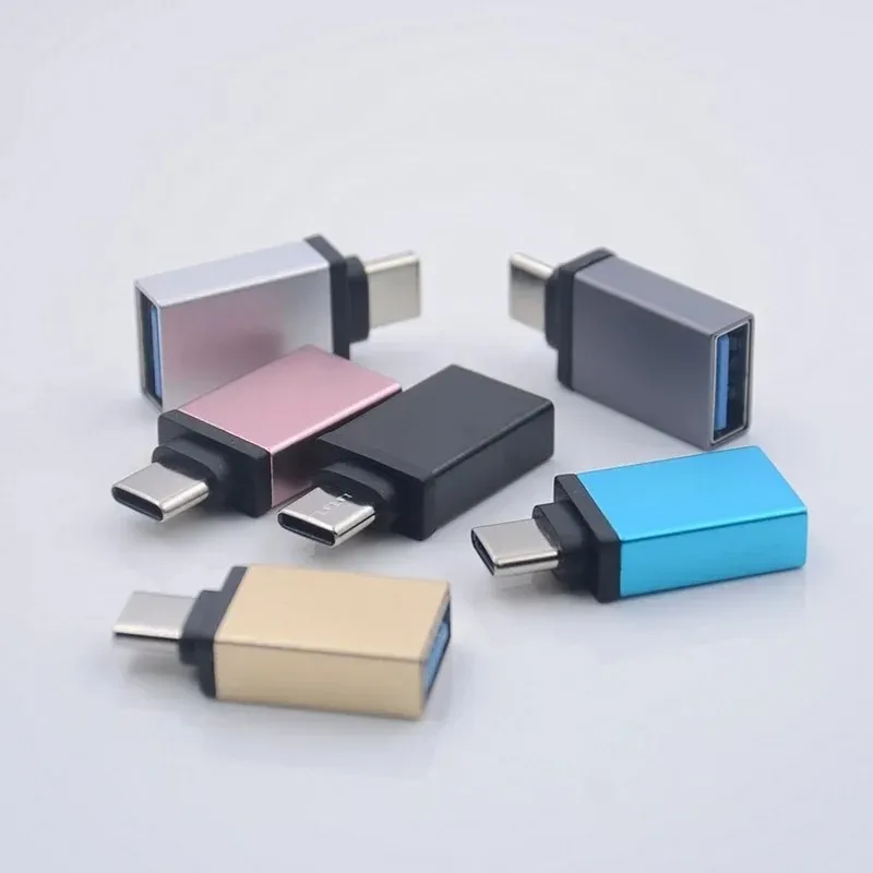 Usb3.0 para Micro adaptador tipo C Cabeça de conversão OTG para Huawei Xiaomi Mobile Color Random Color