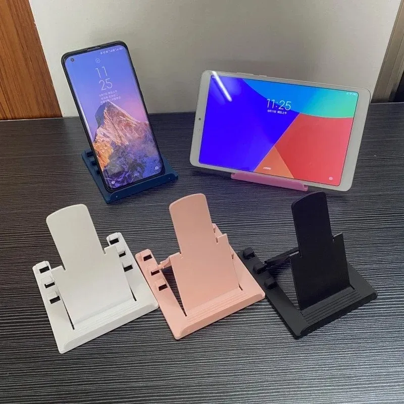 Portable Foldble Universal Table Cell Phone Holder Support Lazy Justerable Desktop Stand för iPad Samsung iPhone Huawei Xiaomi