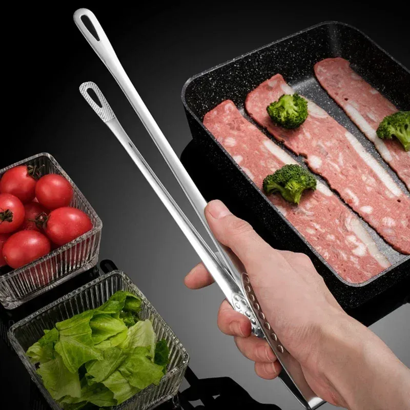 Utensils Kitchen Tongs Stainless Steel Barbecue Tongs Clip BBQ Grill Meat Tongs Cooking Tweezers for Food Utensils Kitchen Accessories