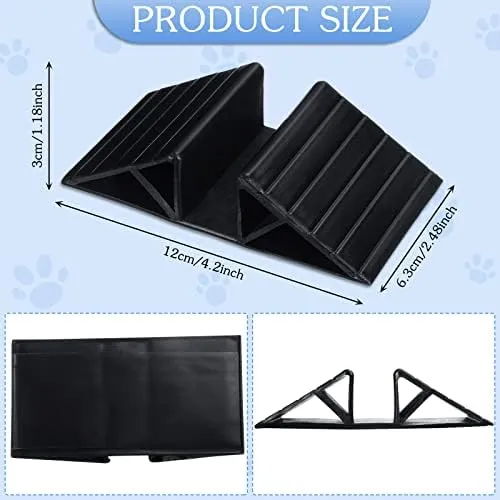 6 PCS White Plastic Tiangle Suppot Feet Fo Pet And Baby