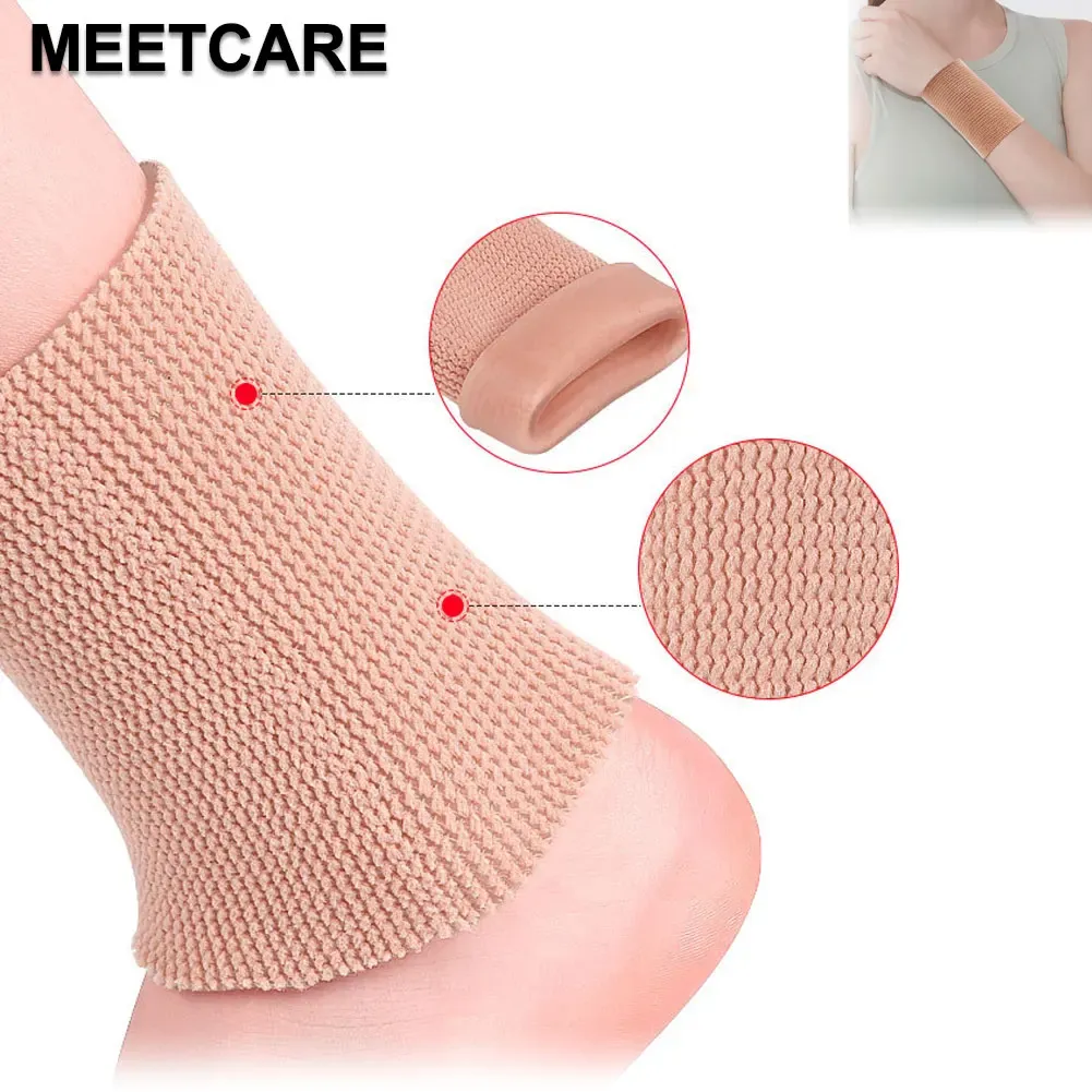 Outils patinage de cheville manche broutons de poignet à la main en silicone hydratant gel talon socks infirmières talon fissure