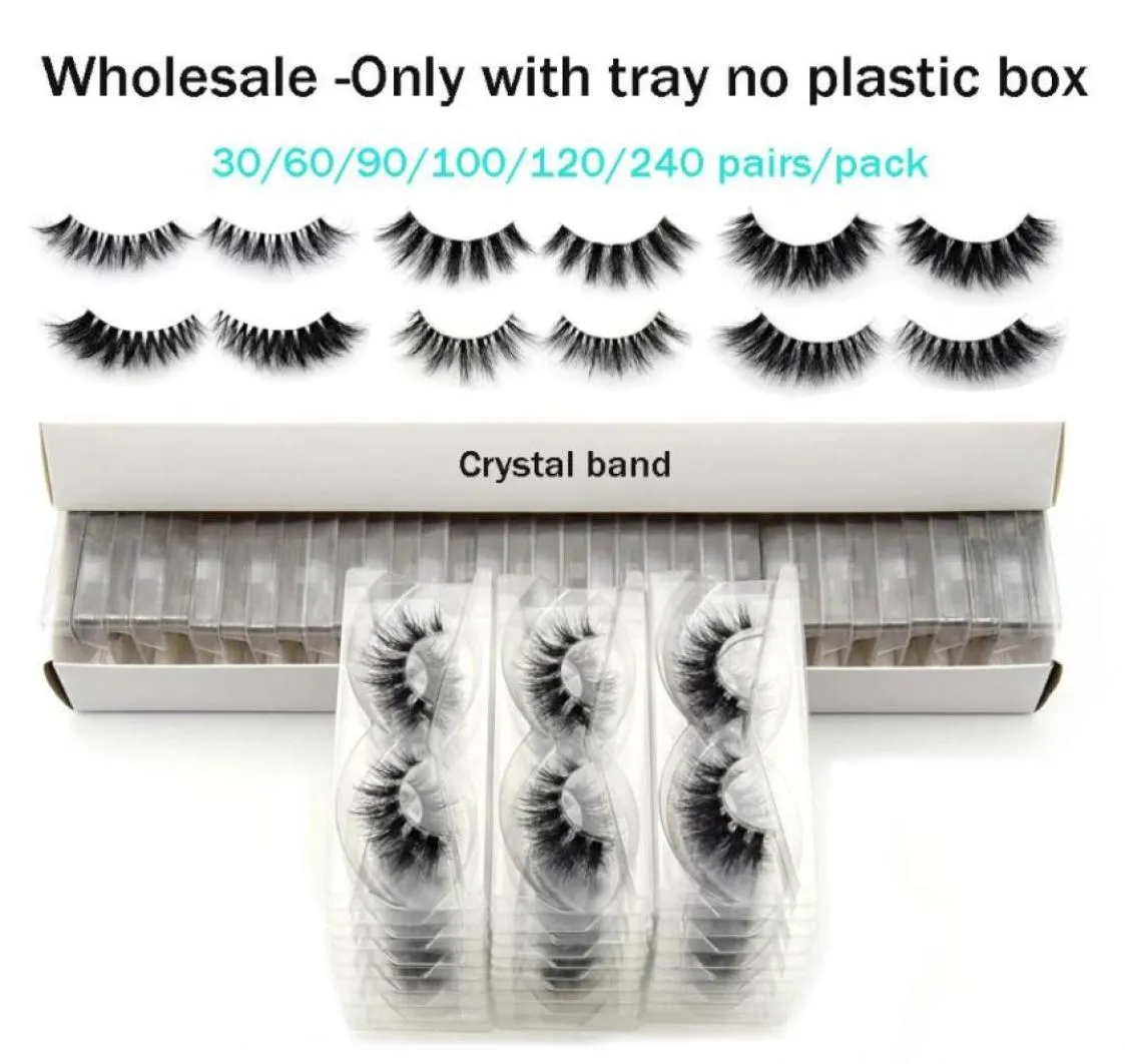 Viso Eyelashes Set 3D Mink Eyelashes Invisible Band Lashes återanvändbar Makeup Falsk dramatisk faux cils Whole8437355