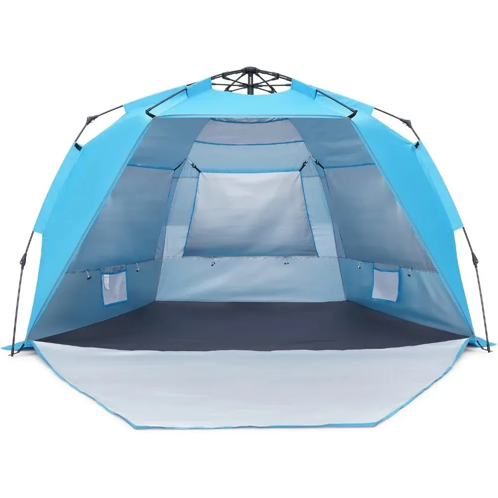 Pop Up Beach Tent Patater Portable Thenh Canopy Складывание солнечного укрытия UPF 50 Защита 240422