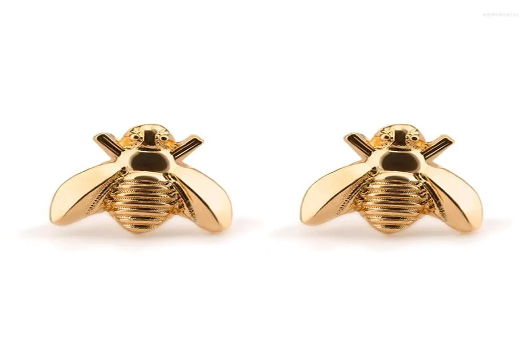 Stud Earrings Cute Gold Silver Color Honey Bee Creative Charming Female Animal Earring Accessories Fashion Girl Party Jewelry Gift1248436