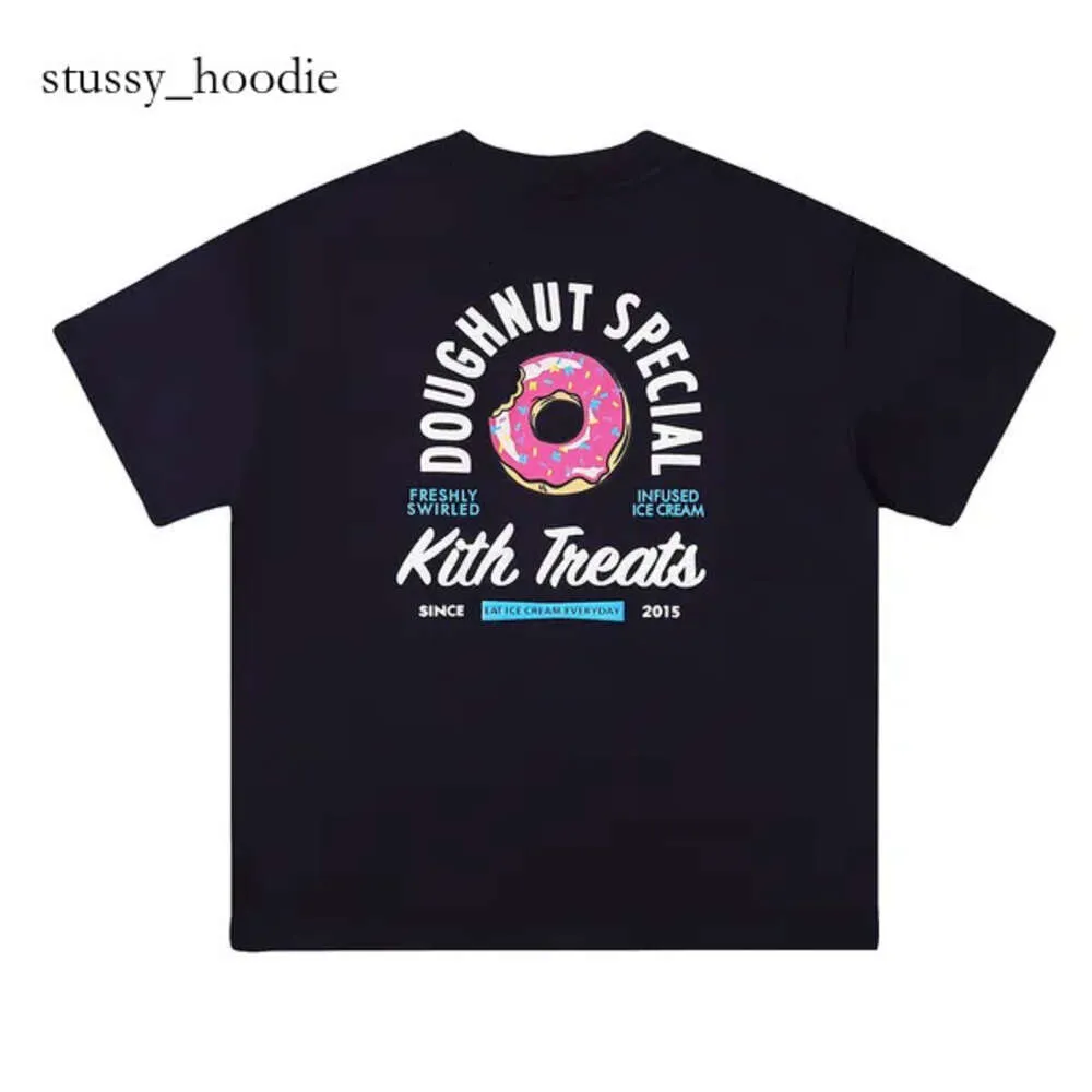 Mens Designer Kith Shirt Doughnut Butterfly Letter Printed Fashion T-shirts Kith T Shirt Men Women Unisex Streetwear Kith Cotton Casual 2359