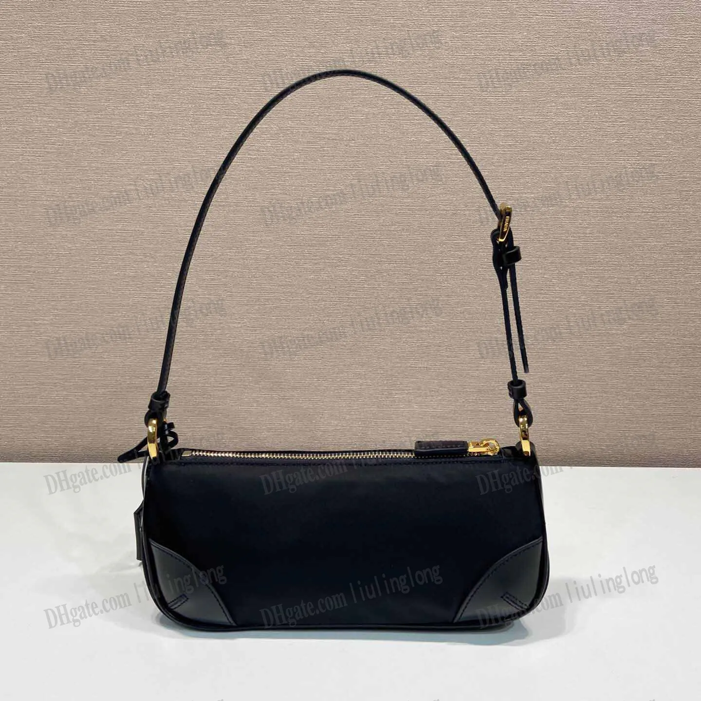 Nylon reedition 2002 Re-dalon i szczotkowane skórzane luksusowe torby designerskie torby na ramię kobiety Czarna torba do torebki torebki hobo torebki lady torebki