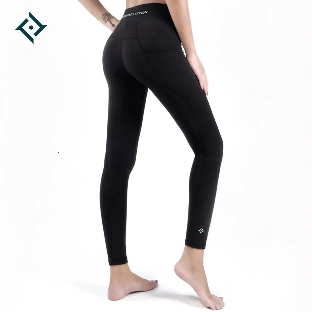 Yoga byxor Kvinnor med fickan plus storlek leggings sport flicka gym leggings kvinnor mage kontroll jogging tights kvinnliga fitness byxor 240415