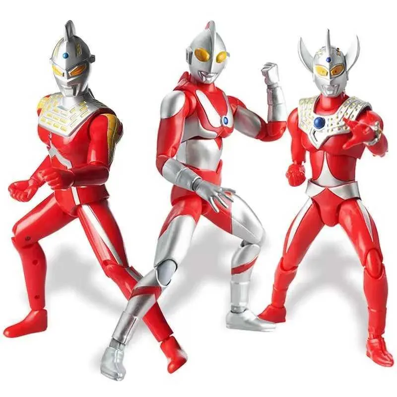 Anime mangá vendendo figuras de ação fofas como bolos quentes ultraman taro sete jack plástico boneca modelo brinquedos férias boys como presentel2404