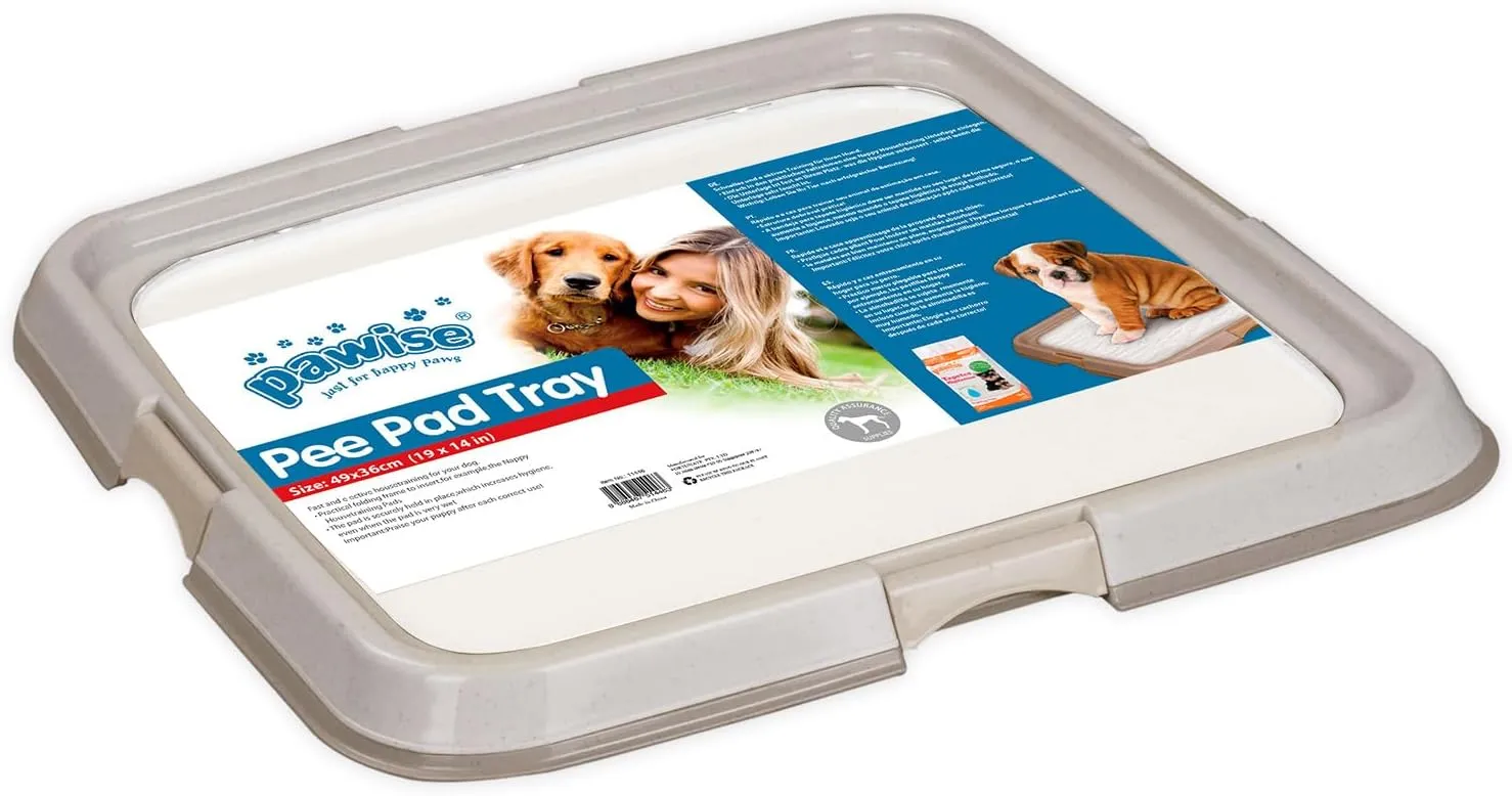 Pad Holder Puppy Chewing Potty Pads Foldable Pet Training Pad Holder  (21x21) Mess-Free Puppy Dog Pee Pad Tray! Shop Now!