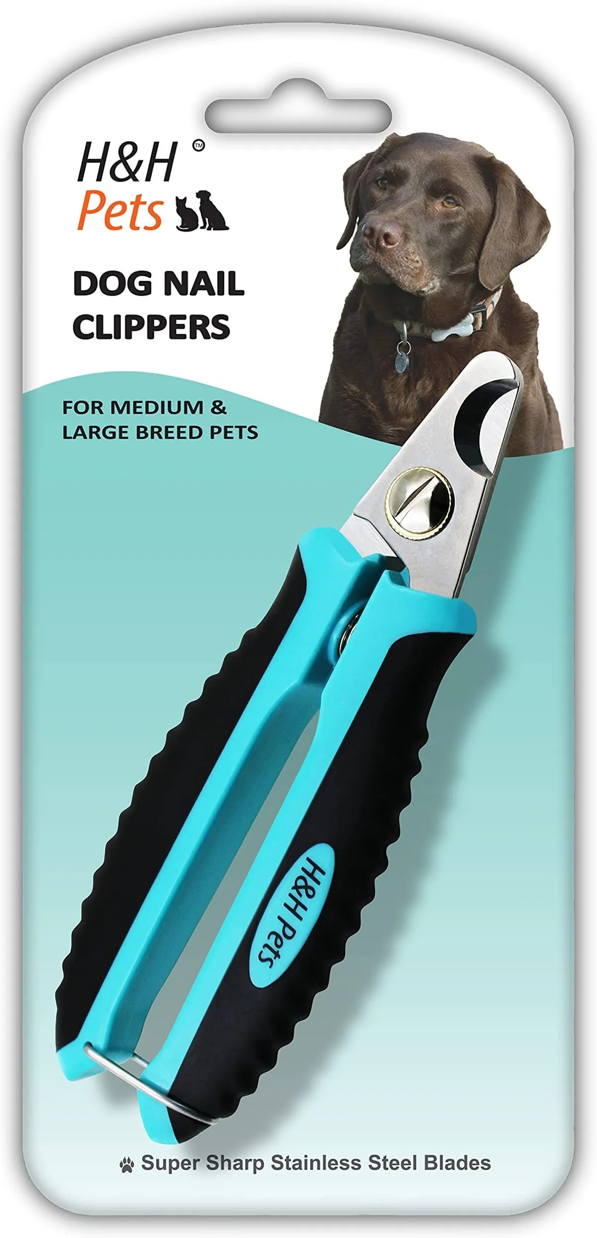 Premium Pet Nail Clippers for Dogs & Cats - Razor Sharp, Non-Slip Grip ...