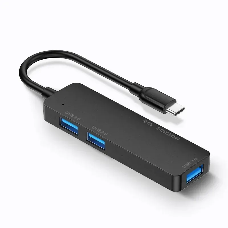 2024 4-Port USB Hub 3.0 Ultra Slim Data Hub Type-C Hub dla MacBooka, Mac Pro/Mini, IMac, Surface Pro, XPS, Notebook PC, USBC For IMAC USB 3.0 Hub